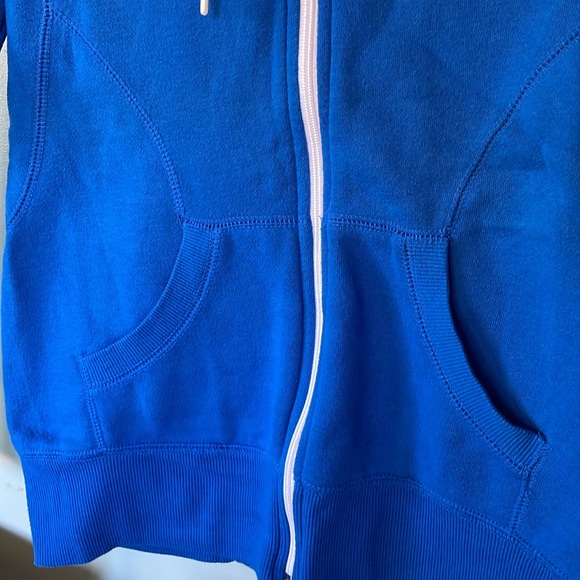 Tek Gear royal blue zip up hoodie hooded sweatshirt, size XS - Picture 4 of 8